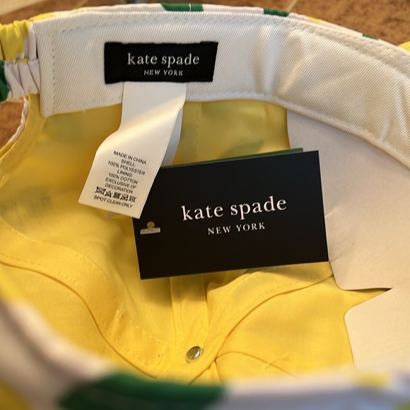 🎉HP🎉NWT Kate Spade Lemon Toss Baseball Cap/Hat - Picture 6 of 8